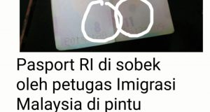 Oknum Imigrasion Malaysia ,Merobek Pasport TKI