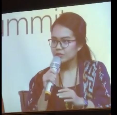 Yosephine Anastasia Sihotang SH LLM Sekretaris HTW Presentasi  pd CTF SUMMIT di Manila Filipina